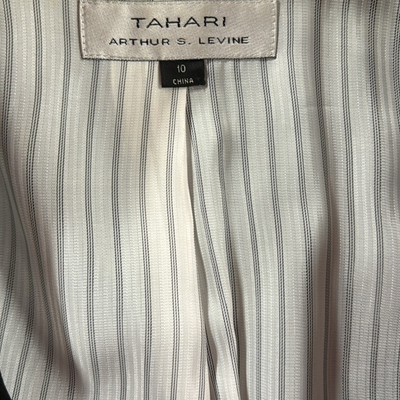 Tahari Black Pinstripe Blazer pants set - Picture 8 of 13